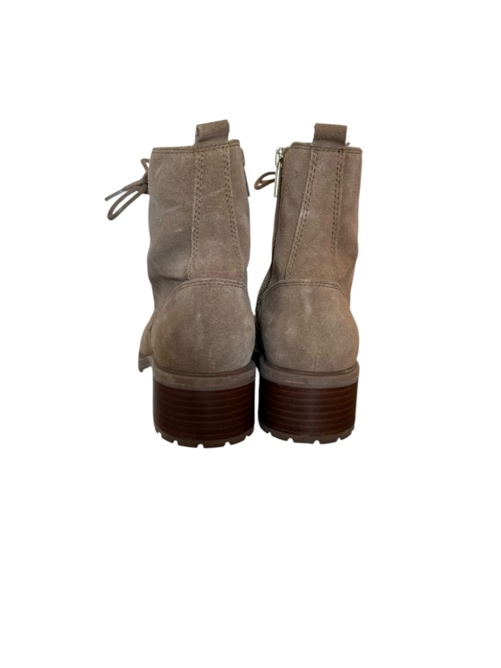 Sole Society Faunya Suede Lace-Up‎ Boots Light Brown 9.5 - Picture 4 of 12